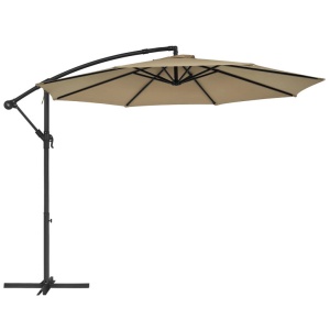 Ομπρέλα ηλίου, Songmics, 300 cm, UPF 50+, Μπεζ