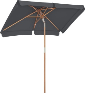 Ομπρέλα σκίασης, Songmics, 200 x 125 cm, UPF 50+, Γκρι