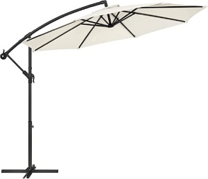 Ομπρέλα σκίασης, Songmics, 300 cm, UPF 50+, Μπεζ