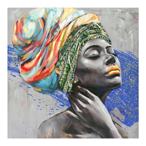 Πίνακας καμβά Africana Inart, Pako World, 100x3x100 cm