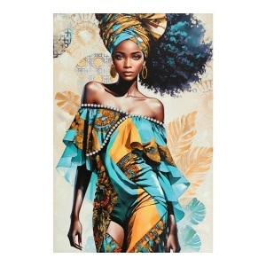Πίνακας καμβά Georgina I Inart, Pako World, 80x3x120 cm