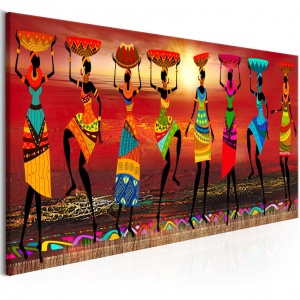 Πίνακας - African Women Dancing 135x45 cm