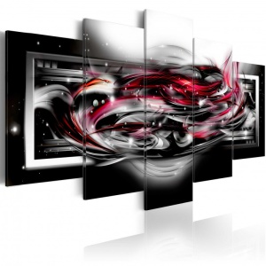 Πίνακας - Carmine ribbon 100x50 cm
