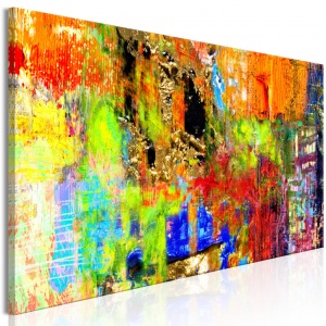 Πίνακας - Colourful Abstraction (1 Part) Narrow 120x40 cm