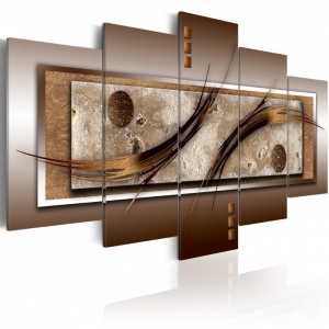 Πίνακας - Delicate shapes and warm colors 100x50 cm