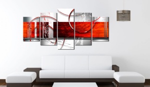 Πίνακας - Emphasis: red theme 200x100 cm - Img 2