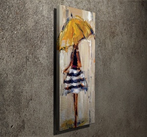 Πίνακας PC082 Πολύχρωμος 30x80x3 cm