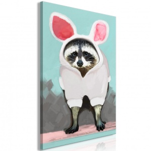 Πίνακας - Raccoon or Hare? (1 Part) Vertical 40x60 cm