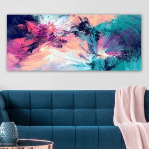 Πίνακας Rainbow Canvas 5 Πολύχρωμος 50x120 cm