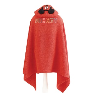 Πετσέτα παραλίας πόντσο με κουκούλα Mickey 75x130 cm (100% Βαμβάκι)