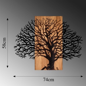 Πίνακας από ξύλο και μέταλλο MA Καρυδί 58x75 cm - Img 6