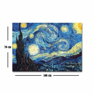 Πίνακας καμβά FAMOUSART-052 Πολύχρωμο 70x100x3 cm - Img 4