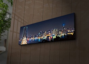 Πίνακας με LED 3090İACT Πολύχρωμο 30x90x3 cm - Img 3