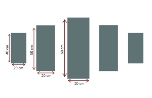 Πίνακας, σετ 5 τεμαχίων 5PMDF Πολύχρωμος 110x60 cm - Img 3