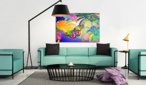 Πίνακας - Exotic butterflies 90x60 cm - Img 2