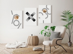 Πίνακας - Geometry (Collection) 120x60 cm - Img 2