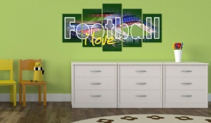 Πίνακας - I Love Football 200x100 cm - Img 2
