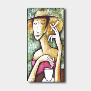 Πίνακας Rainbow Mirage Πολύχρωμος 50x120 cm - Img 2