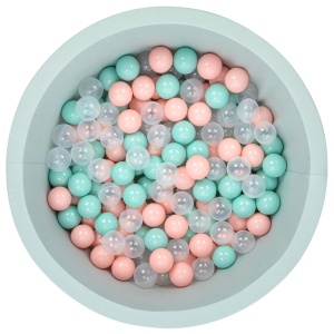 Πισίνα με μπαλάκια Bubble Pops v10 Μέντα 85x85x30 cm - Img 2