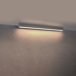 Πλαφονιέρα LED Pinne, Γκρι, 3000K, 90x6x6 cm - Img 3