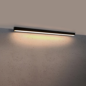 Πλαφονιέρα LED Pinne, Μαύρη, 3000K, 118x6x6 cm - Img 3