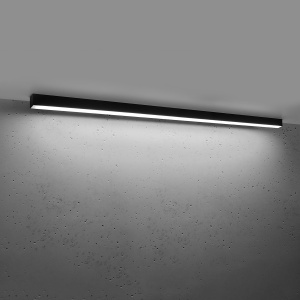 Πλαφονιέρα LED Pinne, Μαύρη, 4000K, 150x6x6 cm - Img 3