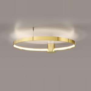 Πλαφονιέρα LED Rio, Γυαλιστερό χρυσό, 3000K, 78x87x12.5 cm - Img 3
