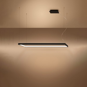 Πολυέλαιος LED Tuula, Μαύρος, 3000K, 130x40x150 cm - Img 3