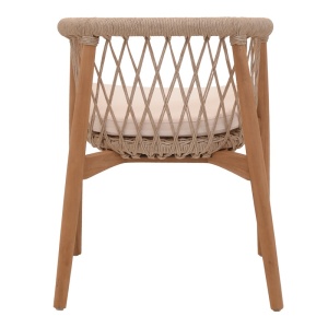 Πολυθρόνα Κήπου Abby Boho Pako World Φυσικό 60x58x78 cm - Img 5