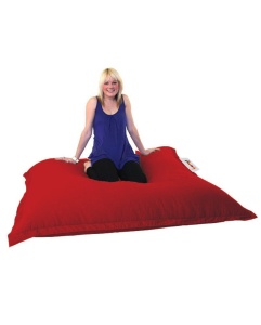 Πολυθρόνα Πουφ Κήπου Cushion Κόκκινο 100x100x20 cm - Img 4
