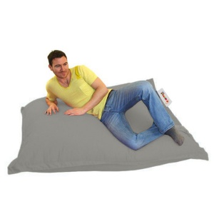 Πολυθρόνα Πουφ Κήπου Cushion Pouf Γκρι 100x100x20 cm - Img 5