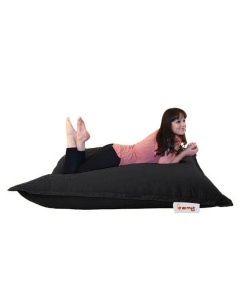 Πολυθρόνα Πουφ Κήπου Cushion Pouf Μαύρο 100x100x20 cm - Img 8