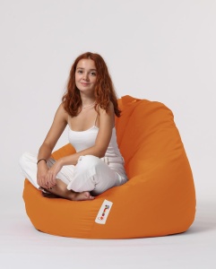 Πολυθρόνα Πουφ Κήπου Premium Πορτοκαλί 115x130x39 cm - Img 5