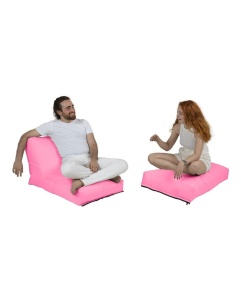 Πολυθρόνα Πουφ Κήπου Siesta Ροζ 180x55x40 cm