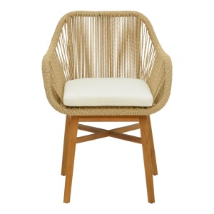 Πολυθρόνα Kalie Boho Pako World Φυσικό 60x61x80 cm - Img 4