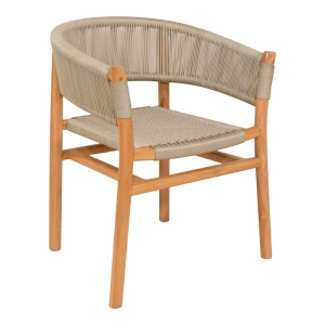 Πολυθρόνα Κήπου Kajone Boho Pako World Κρεμ 62x55x75 cm