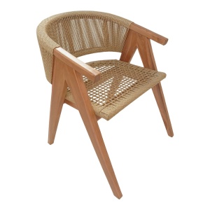 Πολυθρόνα Κήπου Wolly Boho Pako World Φυσικό 60x60x76 cm