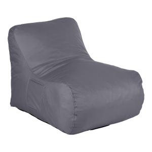 Πολυθρόνα Πουφ (beanbag) Κήπου, Belogan, Σκούρο Γκρι, 73x94x65 cm