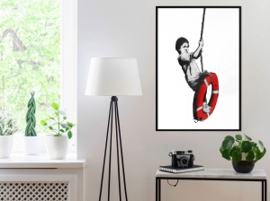 Πόστερ - Banksy: Swinger, με μαύρη κορνίζα, 40x60 cm - Img 2