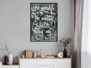 Πόστερ - Be Yourself, με μαύρη κορνίζα, 40x60 cm - Img 2