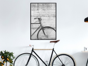 Πόστερ - Bicycle Leaning Against the Wall, με μαύρη κορνίζα, 20x30 cm - Img 2
