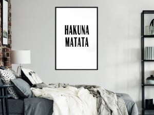 Πόστερ - Hakuna Matata, με μαύρη κορνίζα, 30x45 cm - Img 2