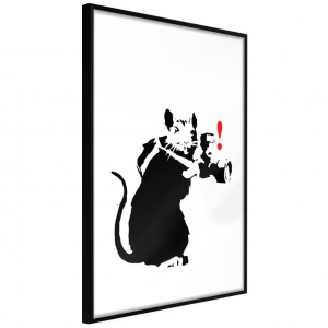 Πόστερ - Banksy: Rat Photographer, με μαύρη κορνίζα, 40x60 cm