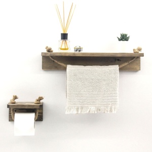 Ράφι Aa131 Καρυδί 50x10x9 cm