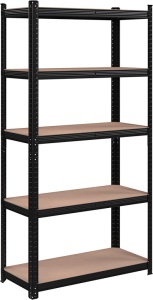 Ράφι Songmics, 5 Ράφια, 180 x 90 x 40 cm, Μαύρο, GLR040B01