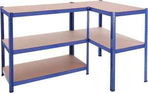 Ράφι Songmics, 5 Ράφια, 50 x 100 x 200 cm, Blue, GLR050E01 - Img 3