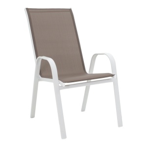 Σετ τραπεζαρίας Calan-Ensure, Pako World, Μέταλλο, Λευκό, 120x70x70 cm - Img 2