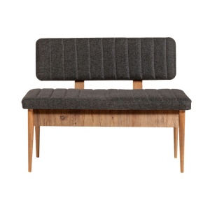 Σετ τραπέζι και καρέκλες 5 τεμάχια Vina 105 Atlantic Pine-Ανθρακί - Img 2