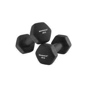 Σετ 2 αλτήρες Songmics Μαύρο 20.5x9.5x9 cm