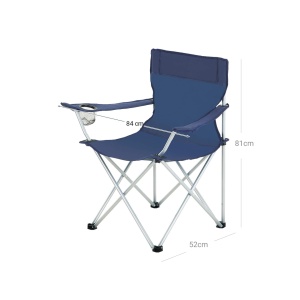 Σετ 2 καρέκλες camping Songmics Indigo 84x52x81 cm - Img 7